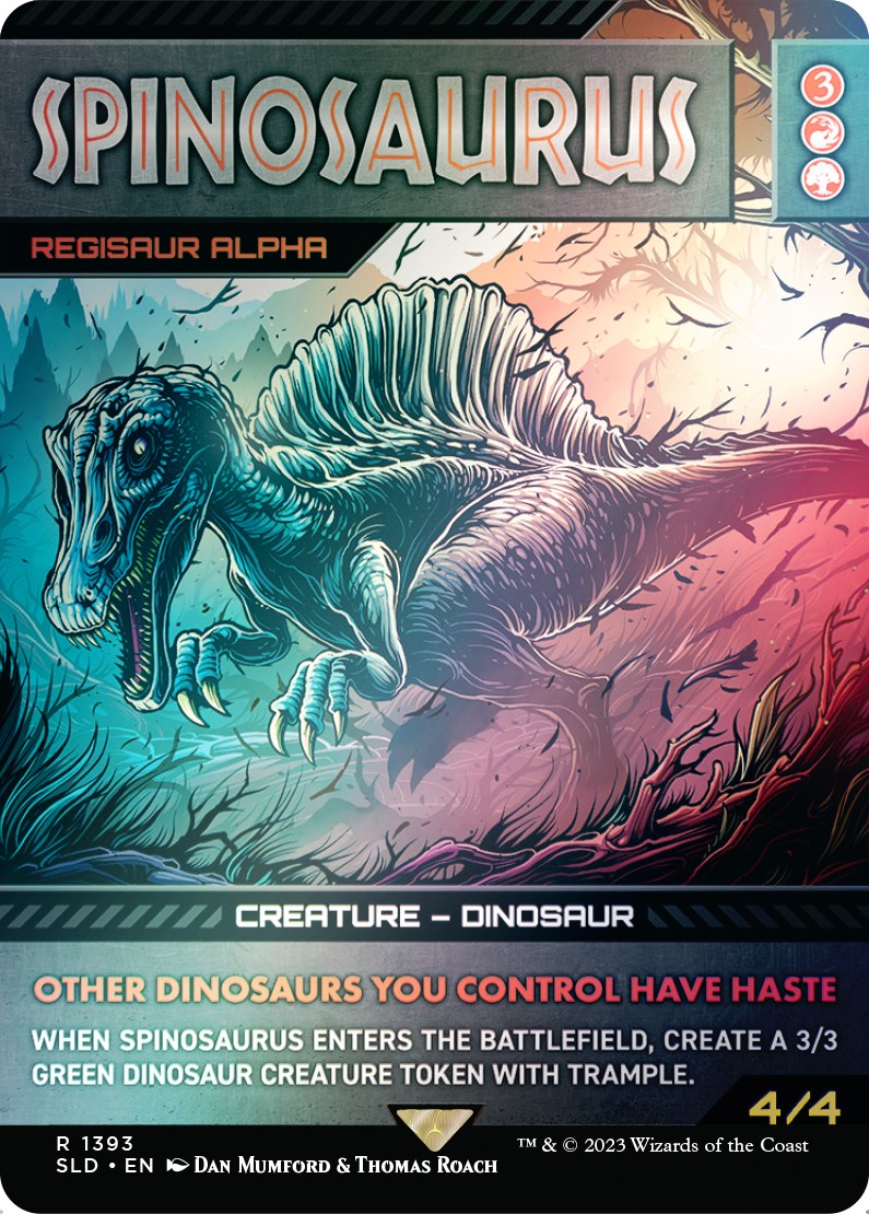 Spinosaurus - Regisaur Alpha (Rainbow Foil) [Secret Lair Drop Series] | Rock City Comics
