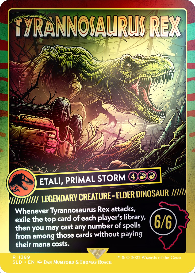 Tyrannosaurus Rex - Etali, Primal Storm (Rainbow Foil) [Secret Lair Drop Series] | Rock City Comics