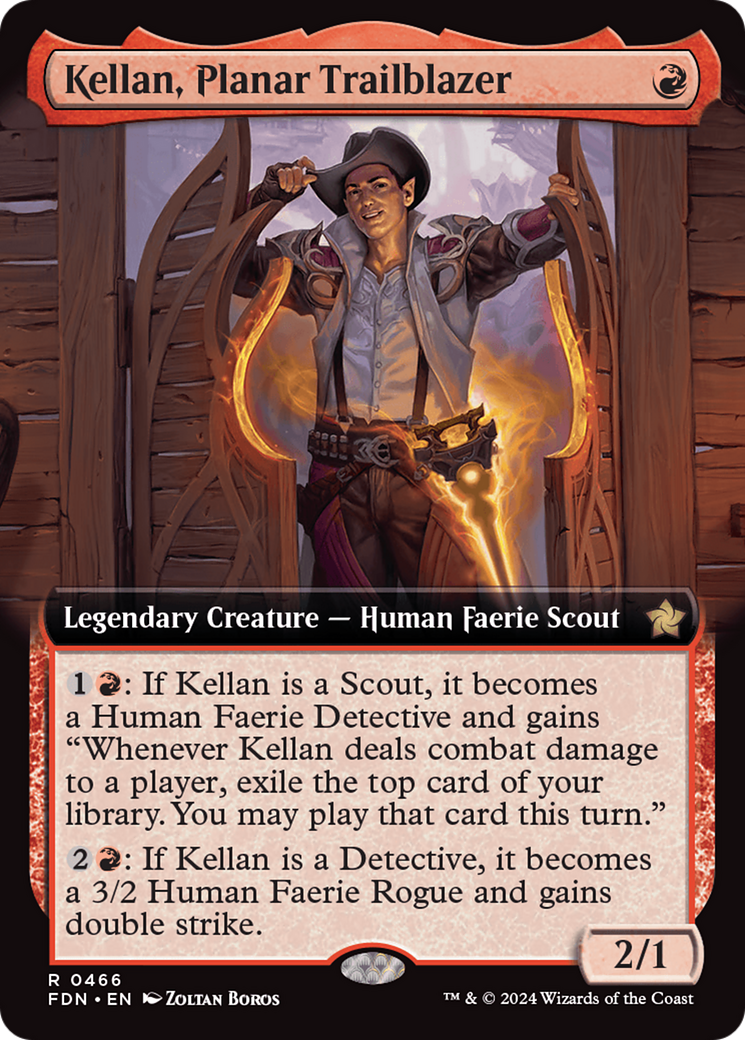 Kellan, Planar Trailblazer (Extended Art) [Foundations] | Rock City Comics