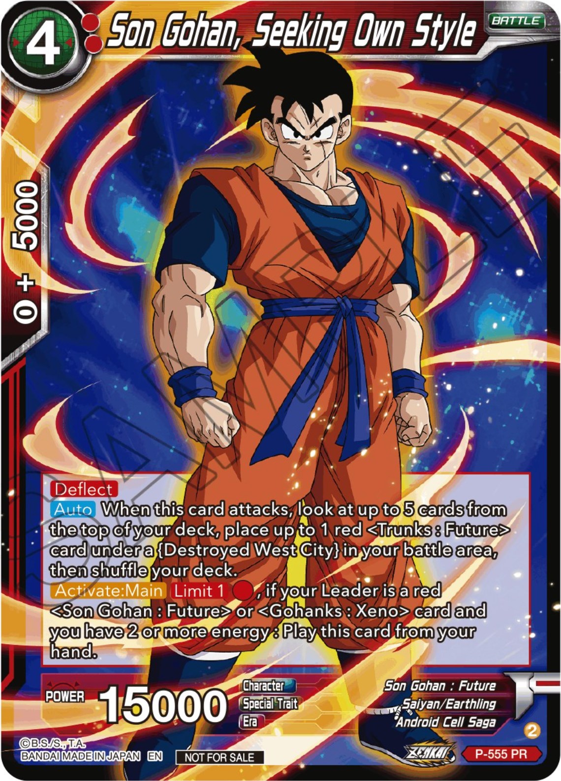 Son Gohan, Seeking Own Style (Zenkai Series Tournament Pack Vol.6) (P-555) [Tournament Promotion Cards] | Rock City Comics