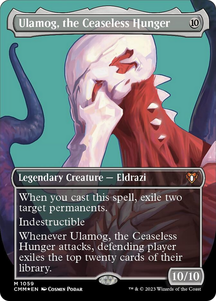 Ulamog, the Ceaseless Hunger (Borderless Textured Foil Frame Break) [Commander Masters] | Rock City Comics