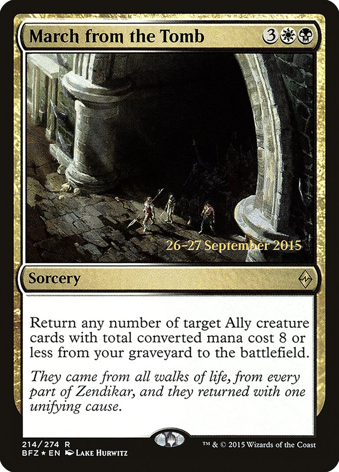 March from the Tomb [Battle for Zendikar Prerelease Promos] | Rock City Comics