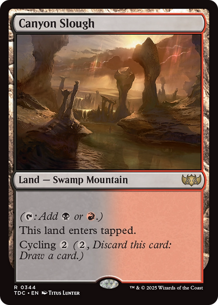 Canyon Slough [Tarkir: Dragonstorm Commander] | Rock City Comics