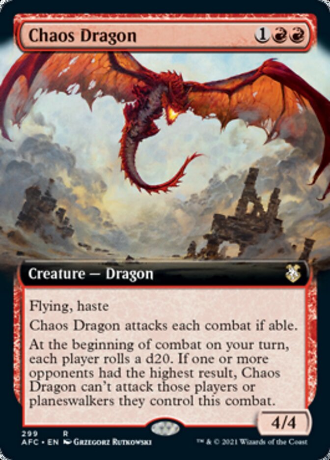Chaos Dragon (Extended Art) [Dungeons & Dragons: Adventures in the Forgotten Realms Commander] | Rock City Comics