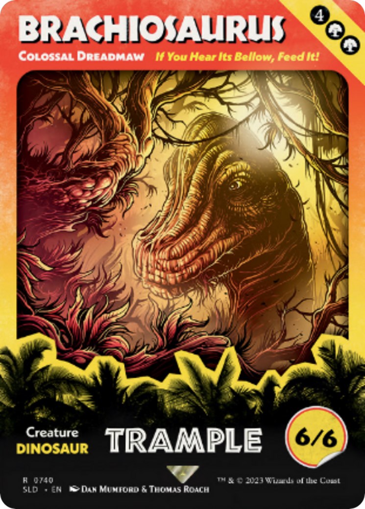 Brachiosaurus - Colossal Dreadmaw (Rainbow Foil) [Secret Lair Drop Series] | Rock City Comics