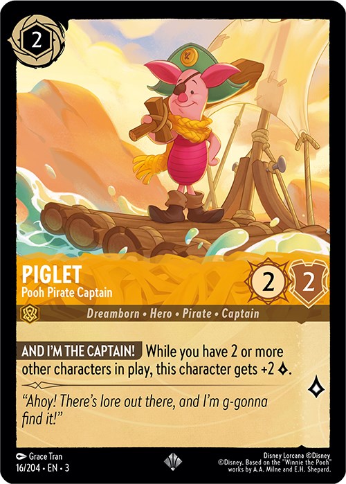 Piglet - Pooh Pirate Captain (16/204) [Into the Inklands] | Rock City Comics