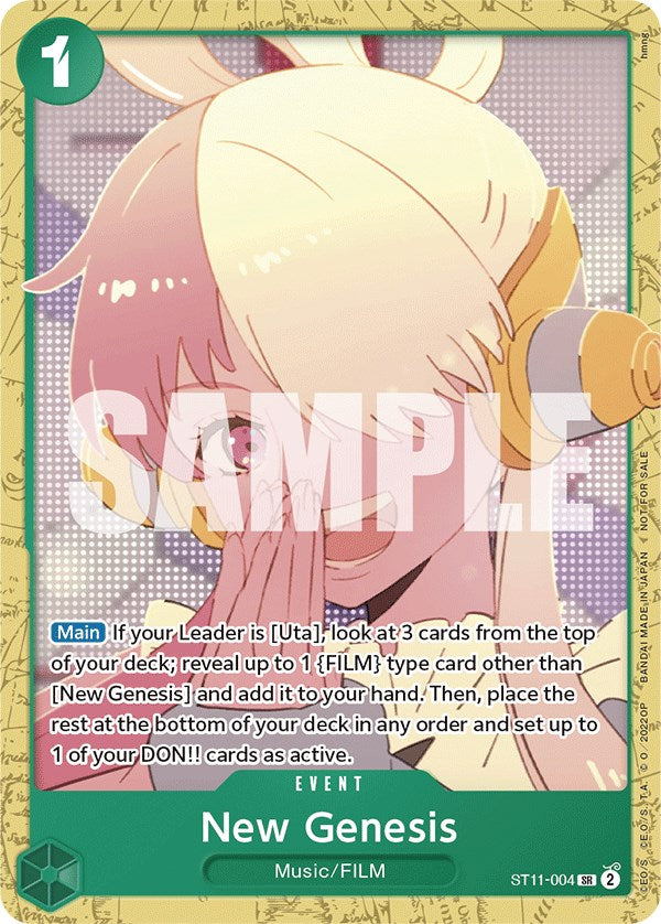 New Genesis (Starter Deck 11: Uta Deck Battle) [One Piece Promotion Cards] | Rock City Comics