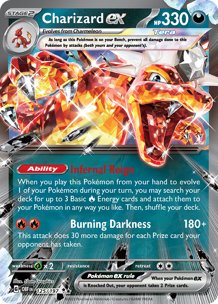 Charizard ex (125/197) [Scarlet & Violet: Obsidian Flames] | Rock City Comics