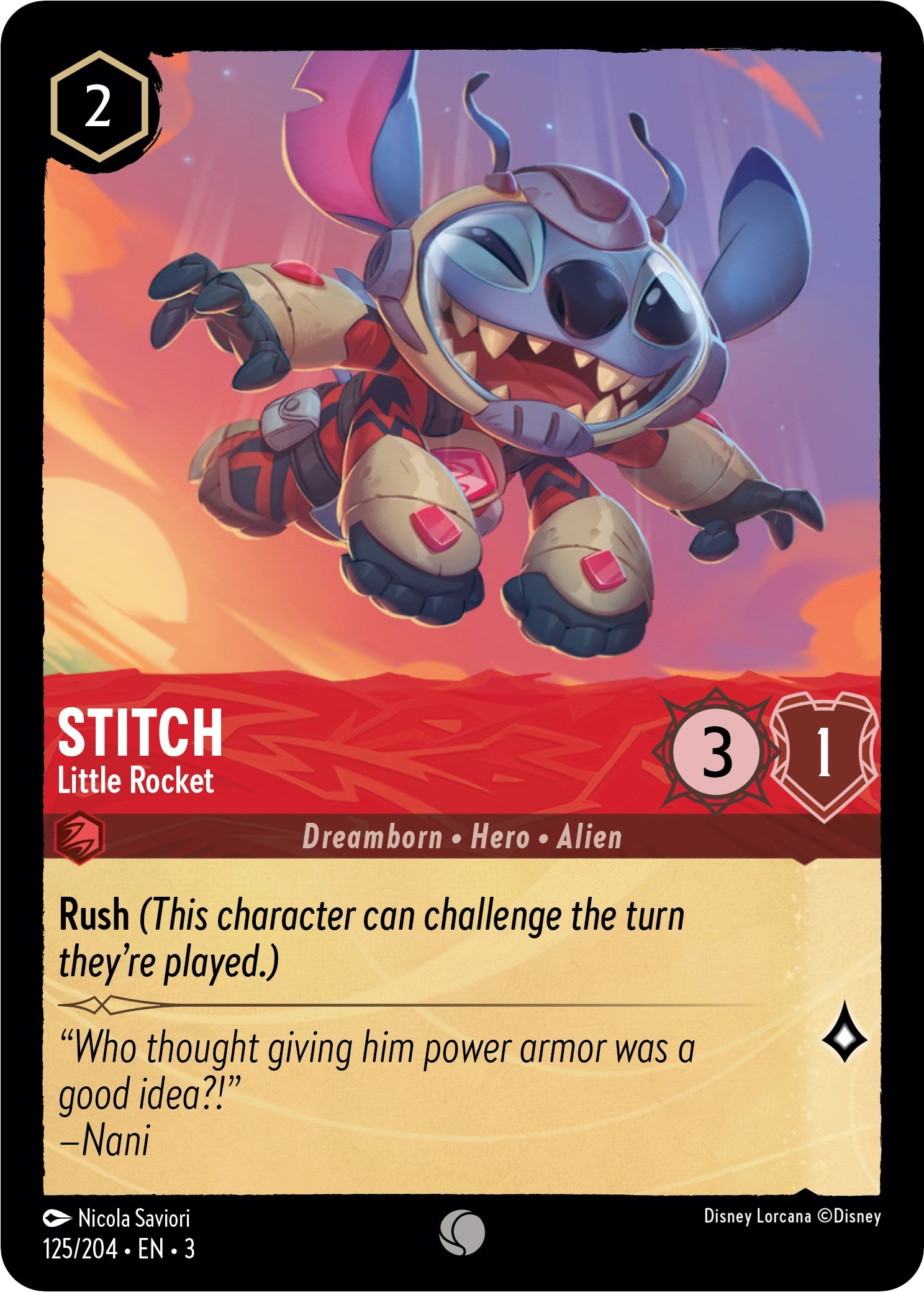 Stitch - Little Rocket (125/204) [Into the Inklands] | Rock City Comics