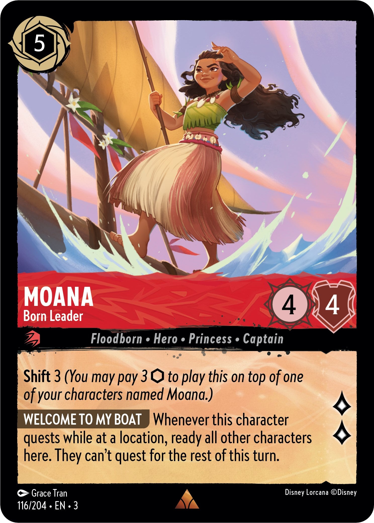 Moana - Born Leader (116/204) [Into the Inklands] | Rock City Comics