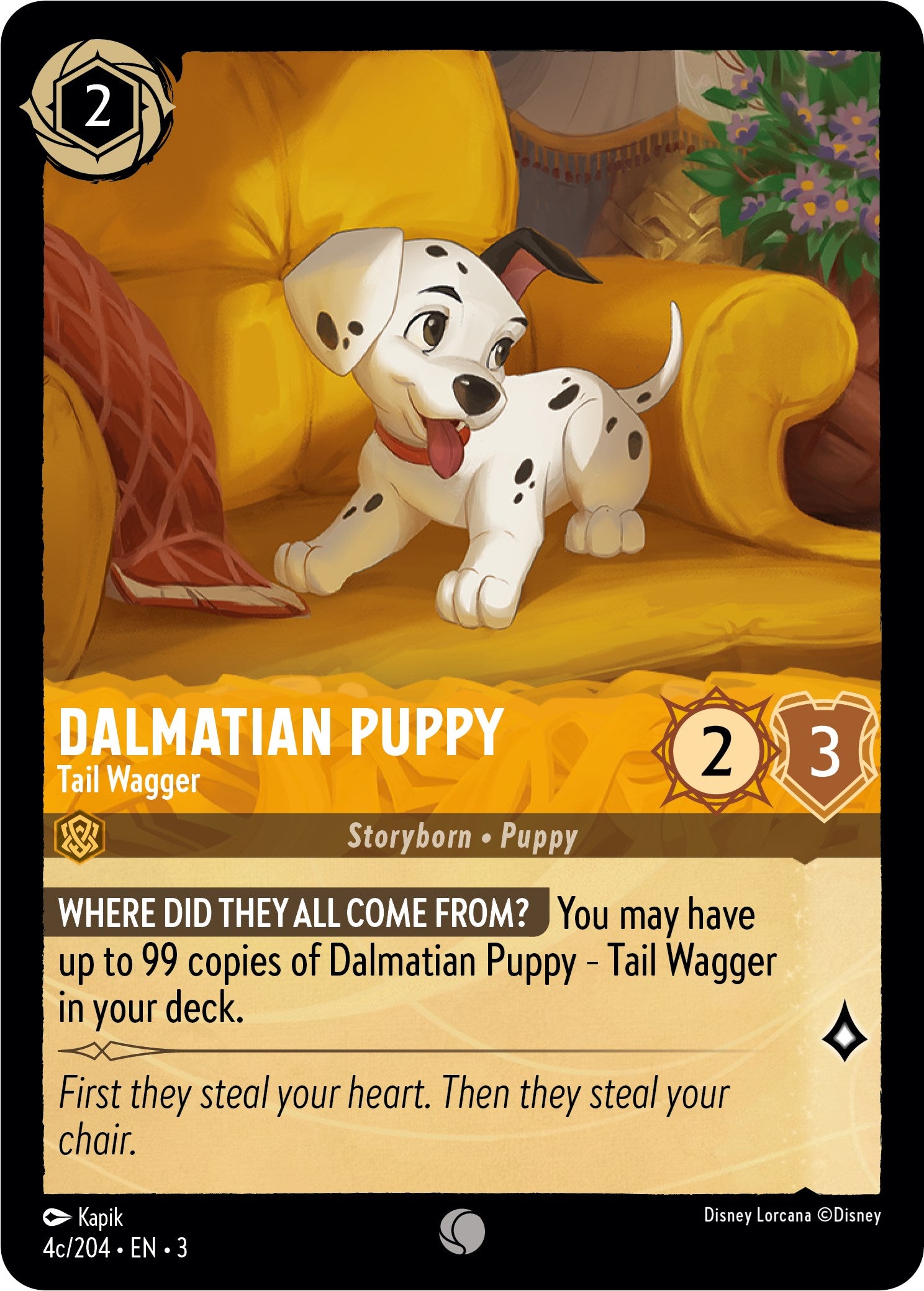 Dalmatian Puppy - Tail Wagger (4c) (4c/204) [Into the Inklands] | Rock City Comics