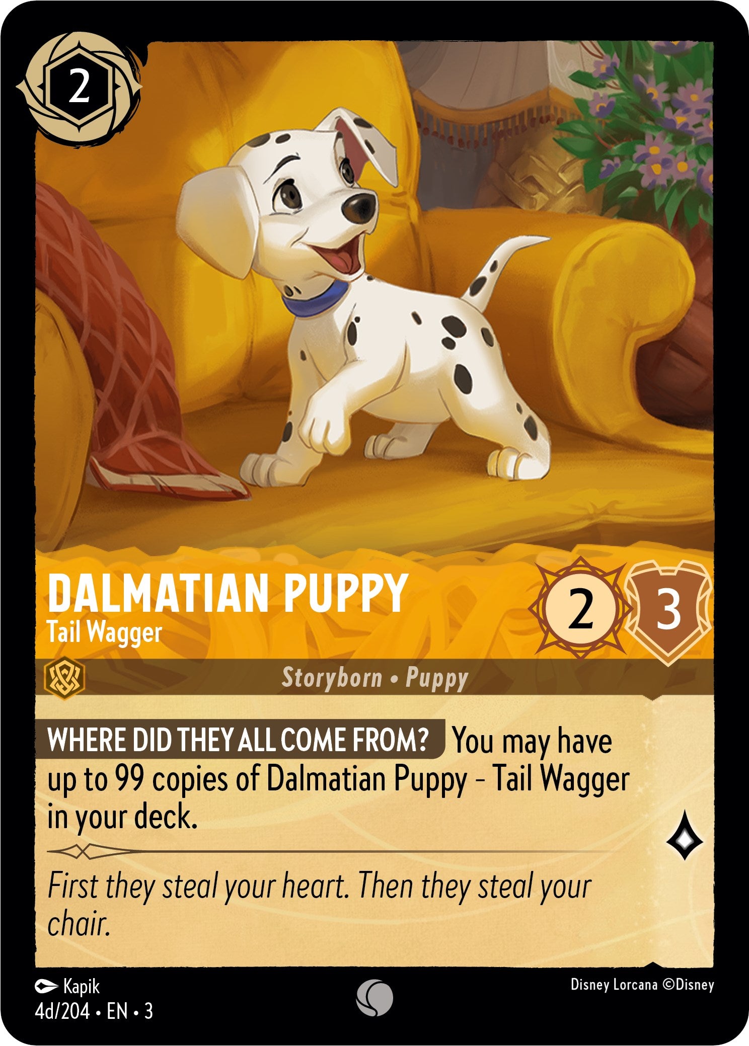 Dalmatian Puppy - Tail Wagger (4d) (4d/204) [Into the Inklands] | Rock City Comics