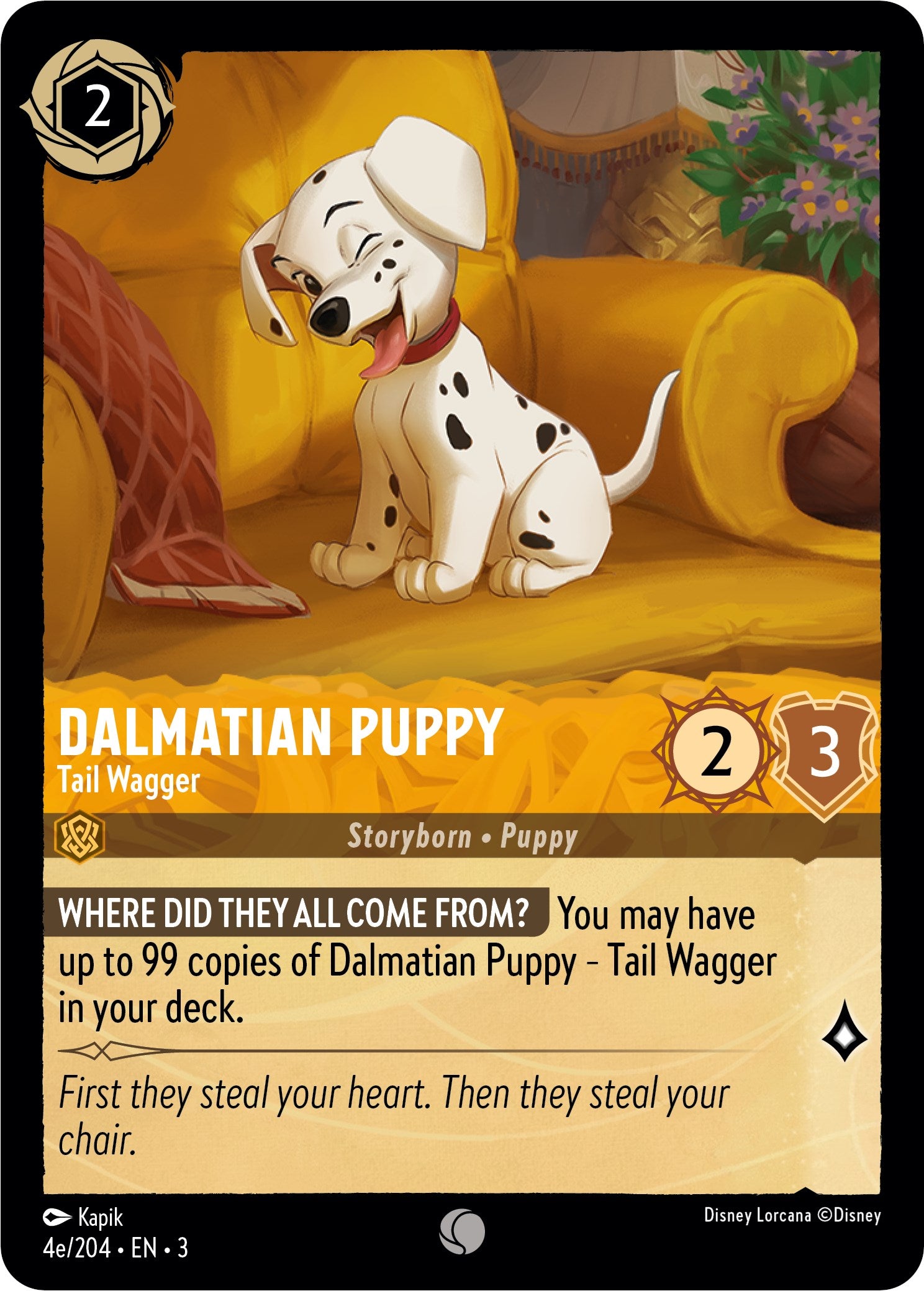 Dalmatian Puppy - Tail Wagger (4e) (4e/204) [Into the Inklands] | Rock City Comics