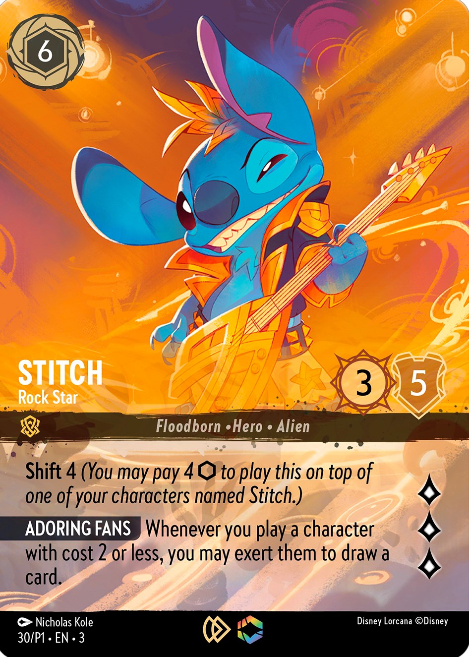 Stitch - Rock Star (Store Championship) (30) [Promo Cards] | Rock City Comics