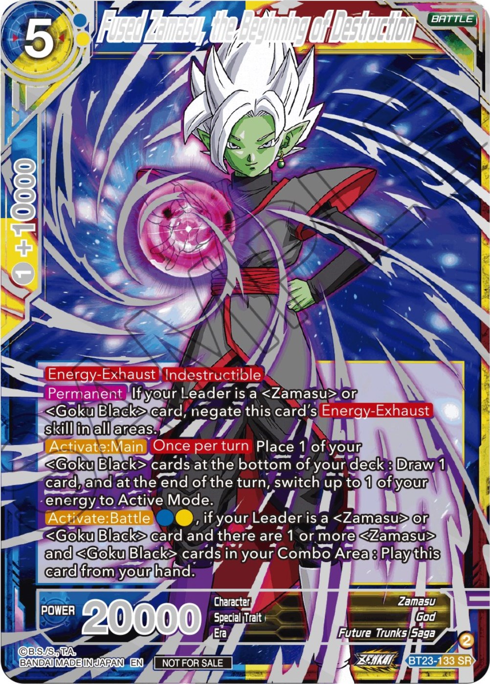 Fused Zamasu, the Beginning of Destruction (Championship 2023 Reward Alternate Art Card Set) (Holo) (BT23-133) [Tournament Promotion Cards] | Rock City Comics