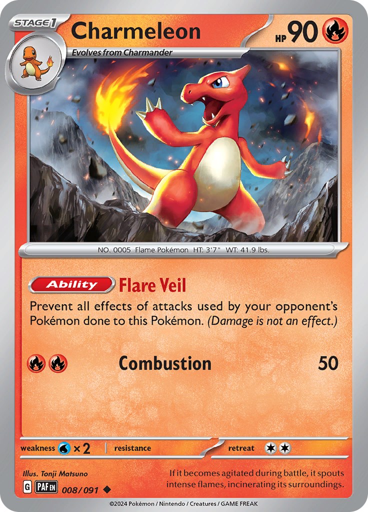 Charmeleon (008/091) [Scarlet & Violet: Paldean Fates] | Rock City Comics