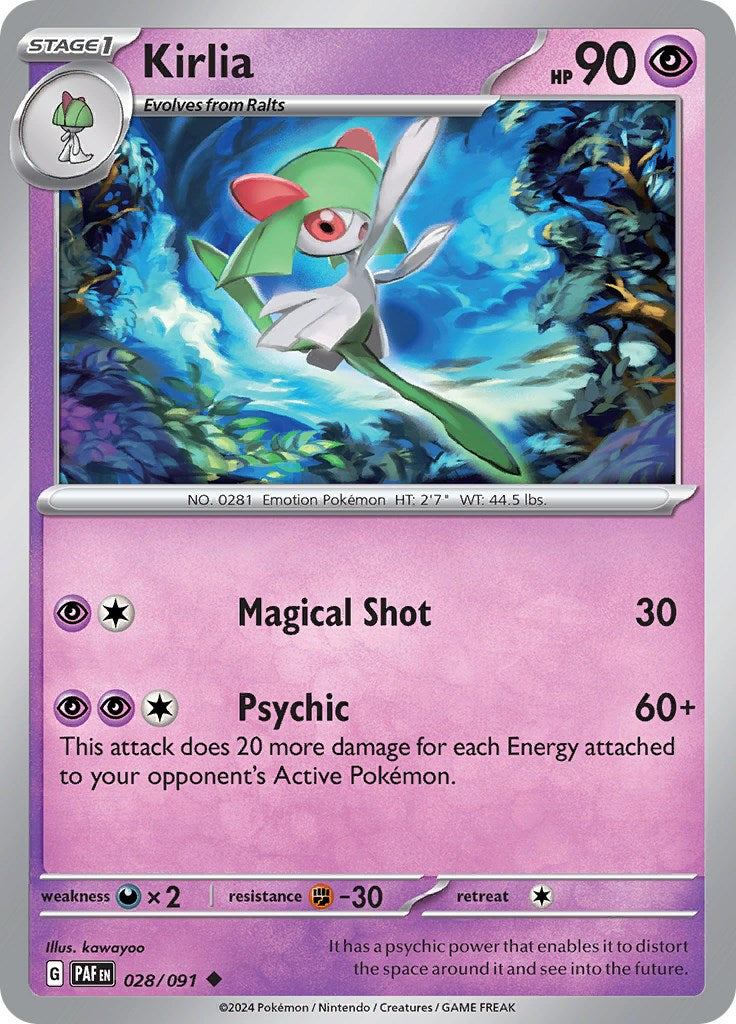 Kirlia (028/091) [Scarlet & Violet: Paldean Fates] | Rock City Comics