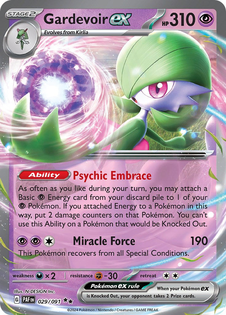 Gardevoir ex (029/091) [Scarlet & Violet: Paldean Fates] | Rock City Comics