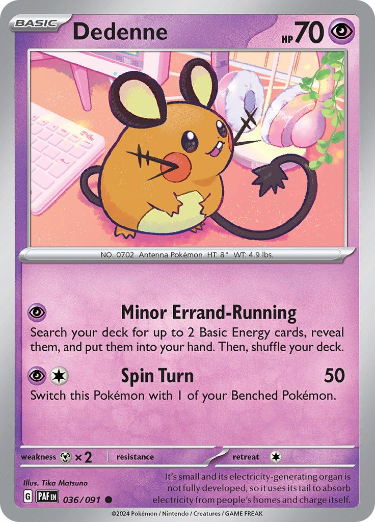 Dedenne (036/091) [Scarlet & Violet: Paldean Fates] | Rock City Comics