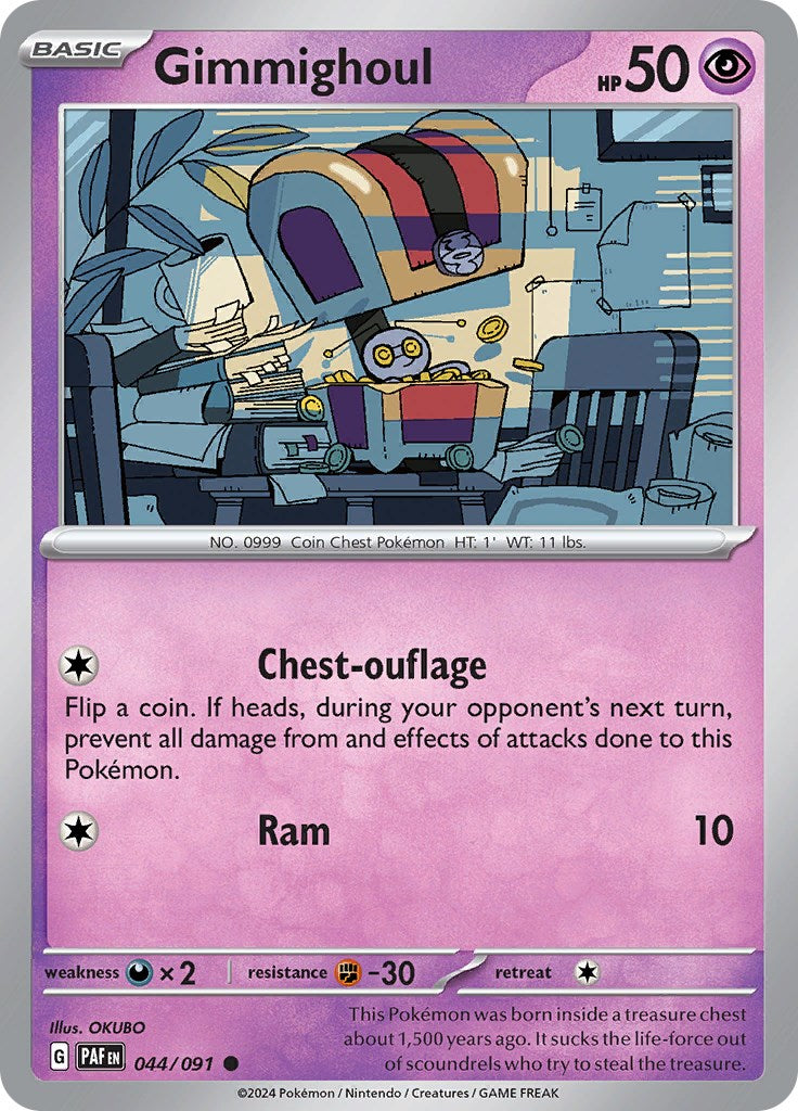 Gimmighoul (044/091) [Scarlet & Violet: Paldean Fates] | Rock City Comics