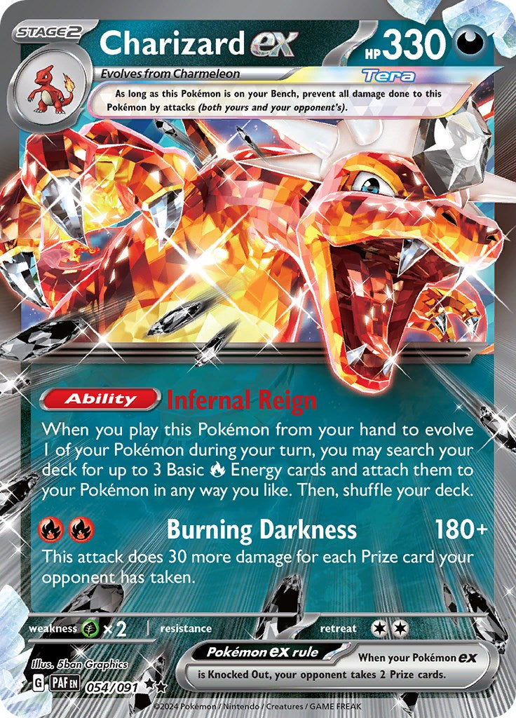 Charizard ex (054/091) [Scarlet & Violet: Paldean Fates] | Rock City Comics