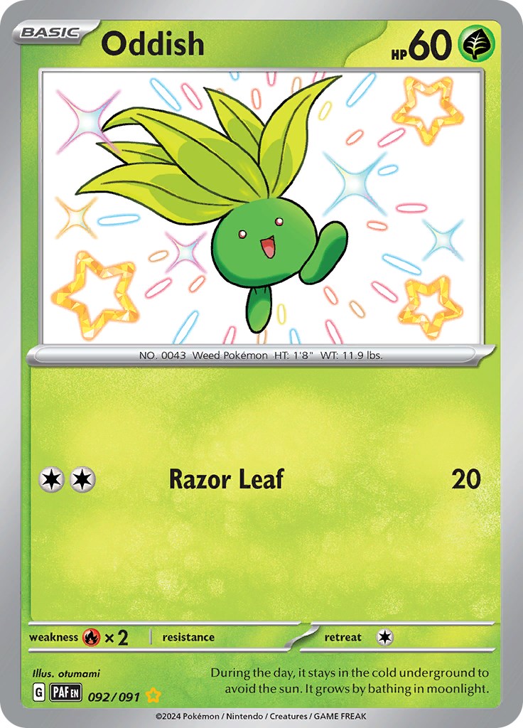 Oddish (092/091) [Scarlet & Violet: Paldean Fates] | Rock City Comics