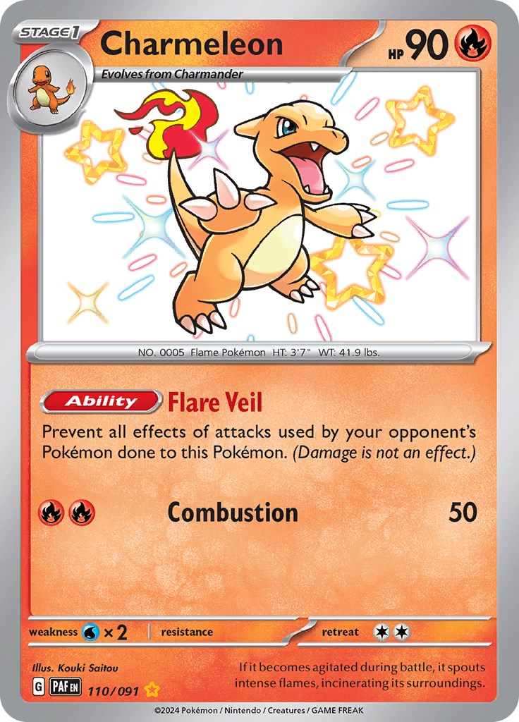 Charmeleon (110/091) [Scarlet & Violet: Paldean Fates] | Rock City Comics