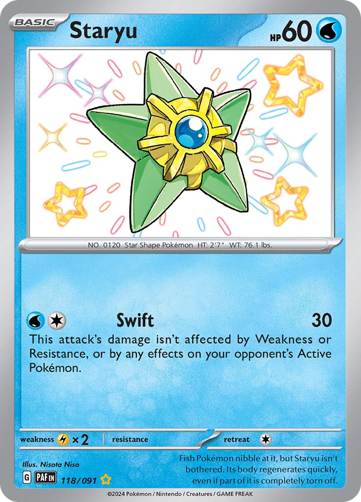 Staryu (118/091) [Scarlet & Violet: Paldean Fates] | Rock City Comics