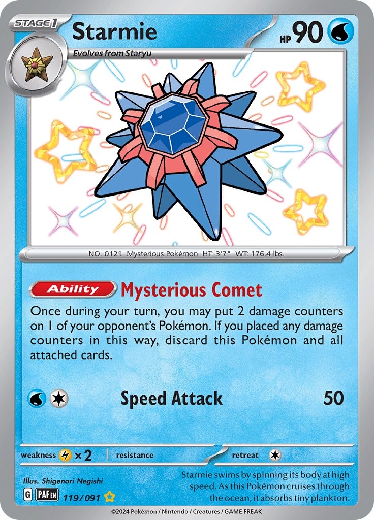 Starmie (119/091) [Scarlet & Violet: Paldean Fates] | Rock City Comics