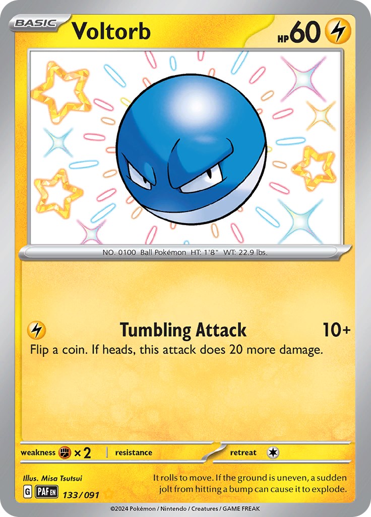 Voltorb (133/091) [Scarlet & Violet: Paldean Fates] | Rock City Comics