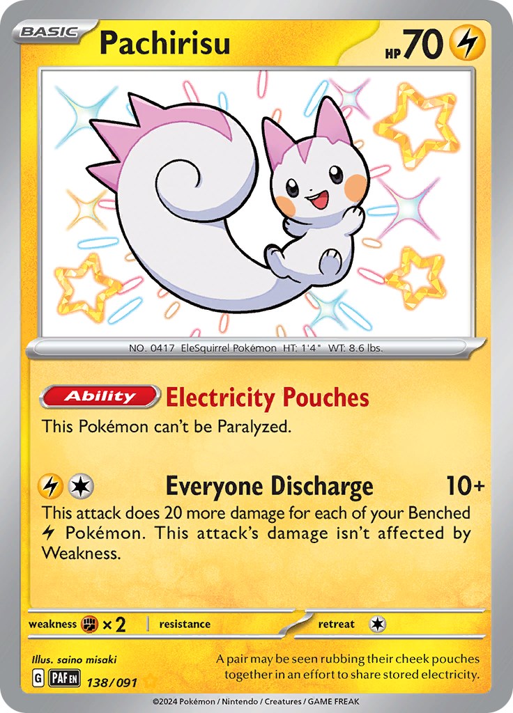 Pachirisu (138/091) [Scarlet & Violet: Paldean Fates] | Rock City Comics