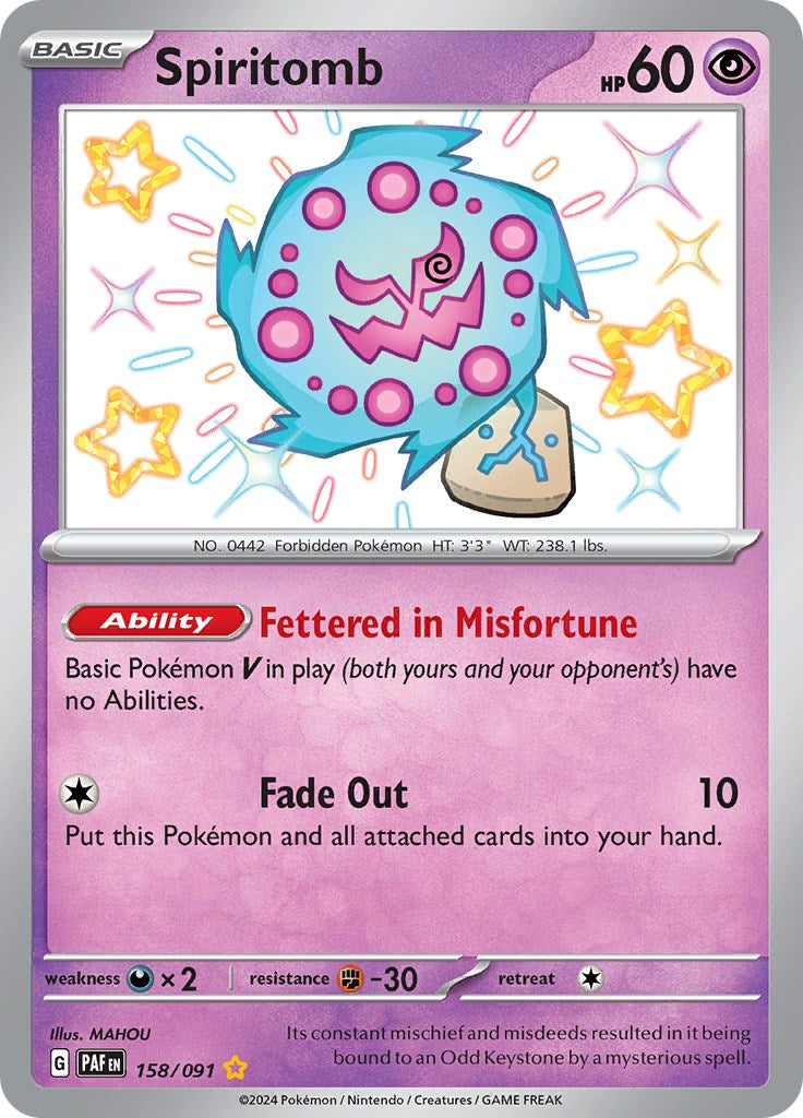 Spiritomb (158/091) [Scarlet & Violet: Paldean Fates] | Rock City Comics