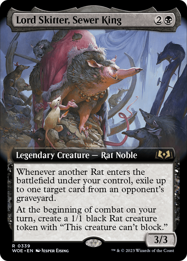 Lord Skitter, Sewer King (Extended Art) [Wilds of Eldraine] | Rock City Comics