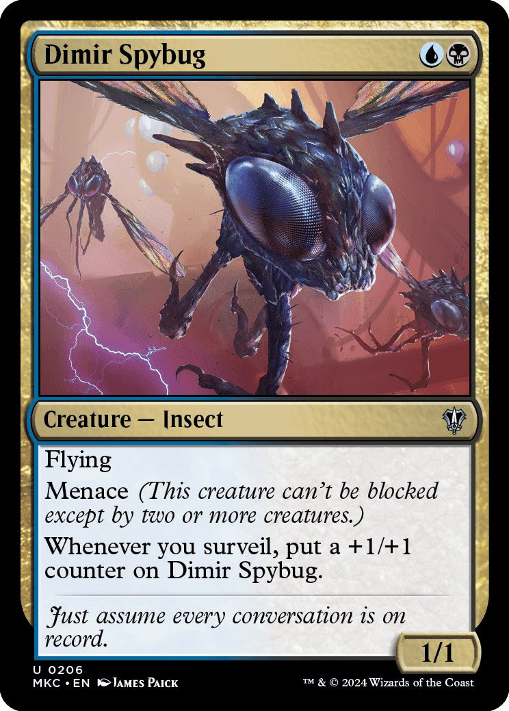 Dimir Spybug [Murders at Karlov Manor Commander] | Rock City Comics