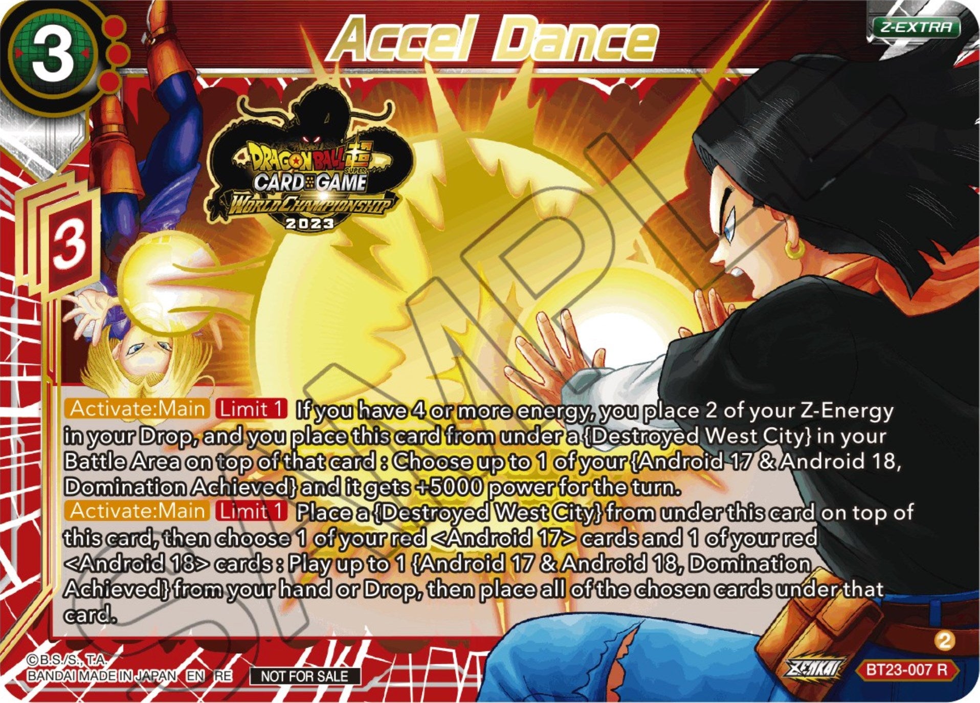Accel Dance (2023 World Championship Z-Extra Card Set) (BT23-007) [Tournament Promotion Cards] | Rock City Comics