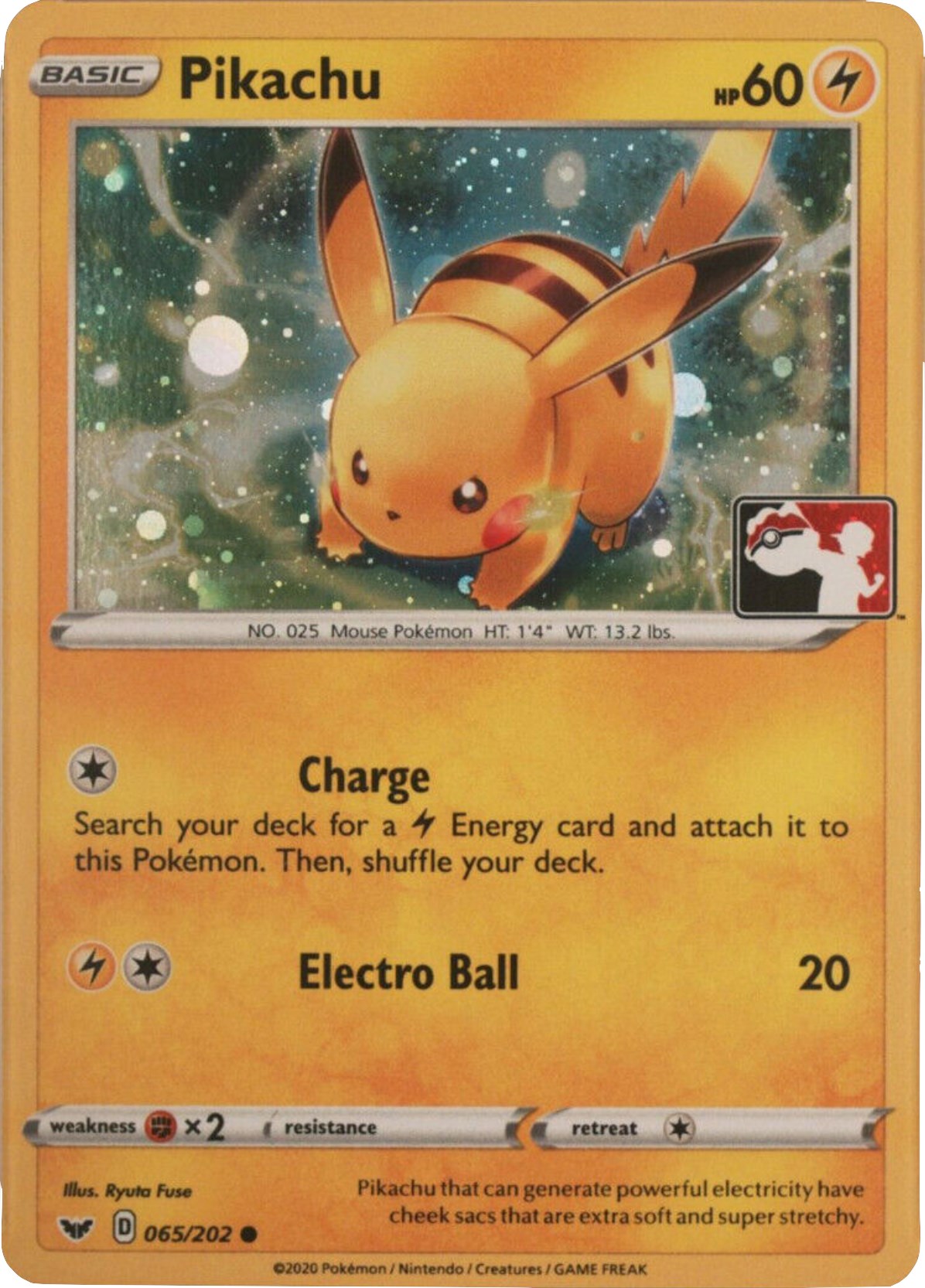 Pikachu (065/202) (Cosmos Holo) [League & Championship Cards] | Rock City Comics