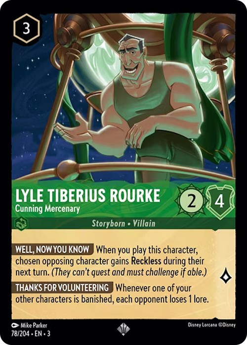 Lyle Tiberius Rourke - Cunning Mercenary (78/204) [Into the Inklands] | Rock City Comics