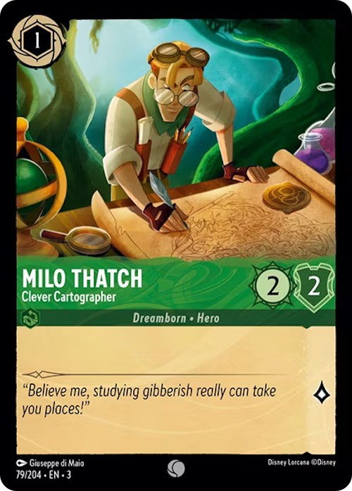 Milo Thatch - Clever Cartographer (79/204) [Into the Inklands] | Rock City Comics
