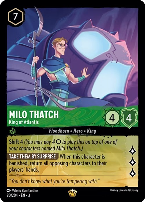 Milo Thatch - King of Atlantis (80/204) [Into the Inklands] | Rock City Comics