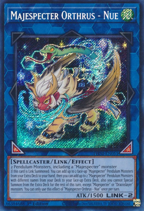 Majespecter Orthrus - Nue [PHNI-EN051] Secret Rare | Rock City Comics