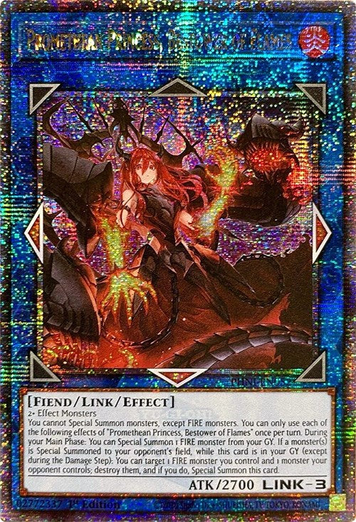 Promethean Princess, Bestower of Flames [PHNI-EN052] Quarter Century Secret Rare | Rock City Comics