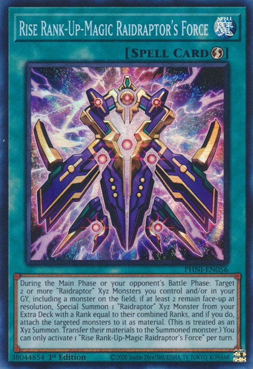 Rise Rank-Up-Magic Raidraptor's Force [PHNI-EN056] Super Rare | Rock City Comics