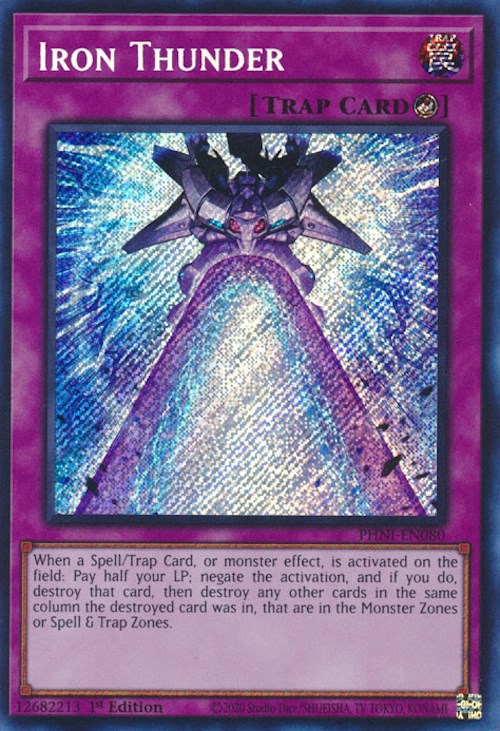 Iron Thunder [PHNI-EN080] Secret Rare | Rock City Comics