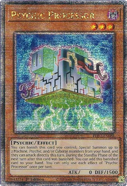 Psychic Processor [PHNI-EN081] Quarter Century Secret Rare | Rock City Comics