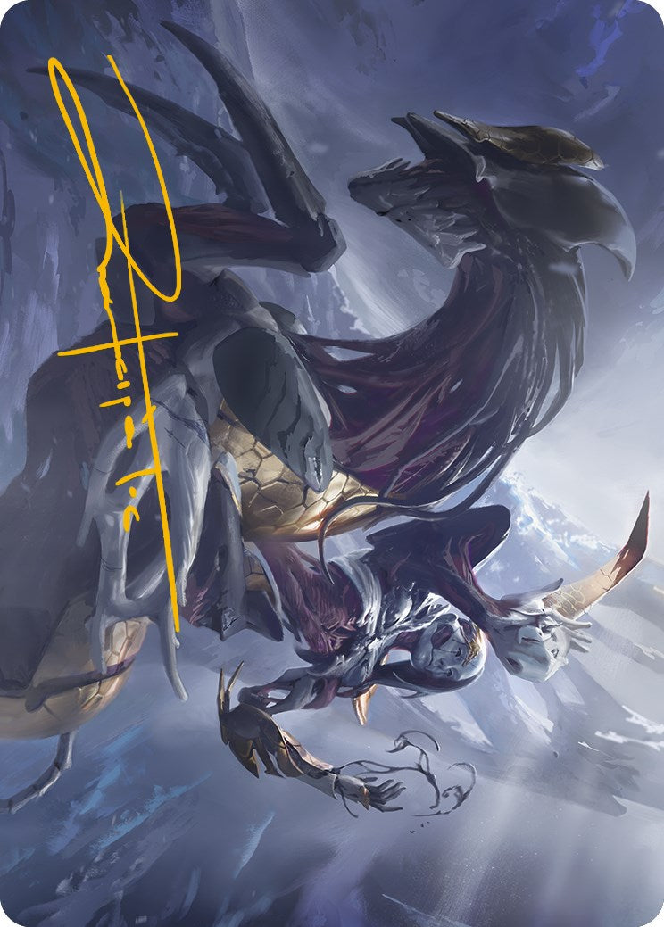 Ria Ivor, Bane of Bladehold Art Card (Gold-Stamped Signature) [Phyrexia: All Will Be One Art Series] | Rock City Comics