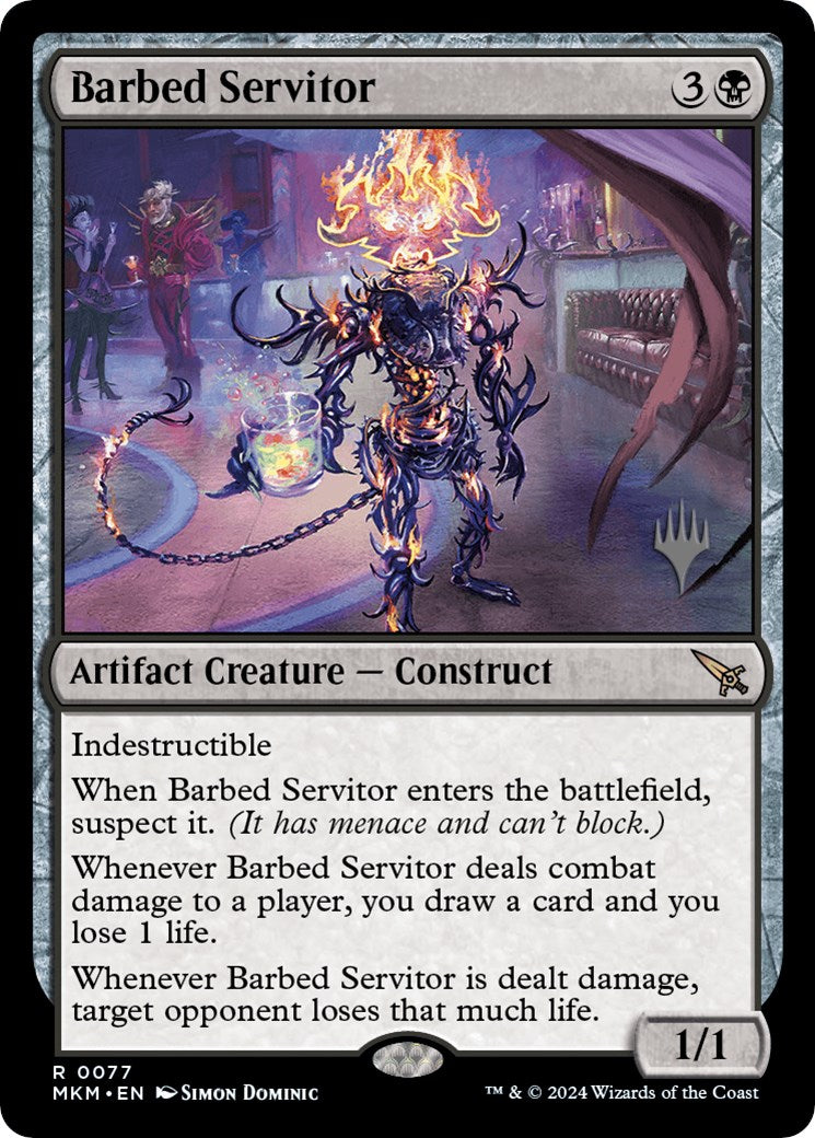 Barbed Servitor (Promo Pack) [Murders at Karlov Manor Promos] | Rock City Comics