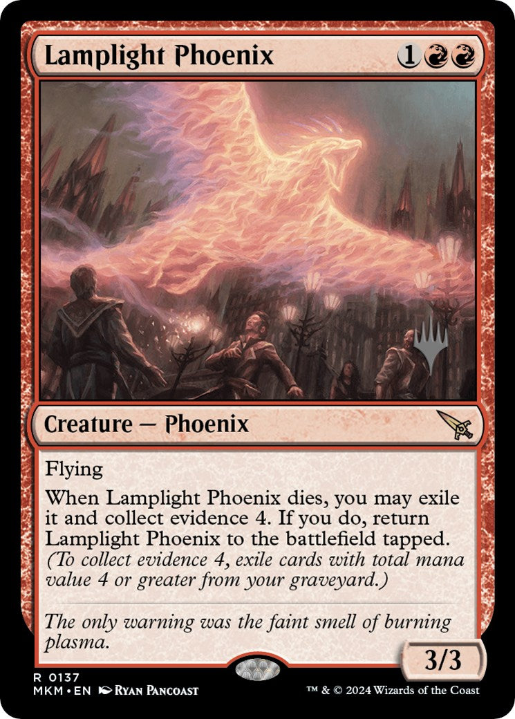 Lamplight Phoenix (Promo Pack) [Murders at Karlov Manor Promos] | Rock City Comics