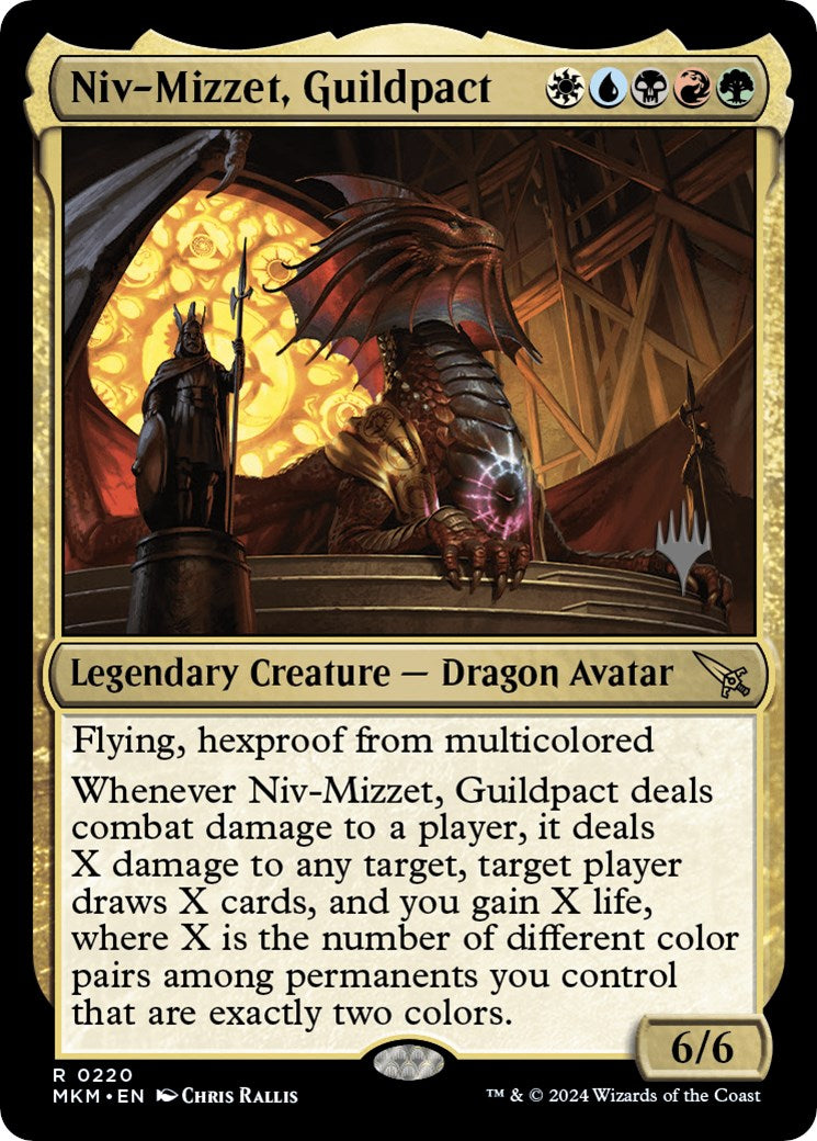 Niv-Mizzet, Guildpact (Promo Pack) [Murders at Karlov Manor Promos] | Rock City Comics