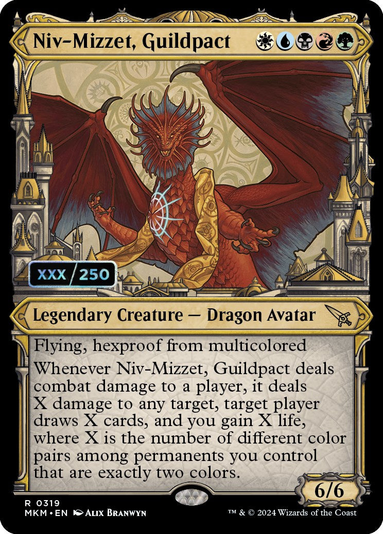 Niv-Mizzet, Guildpact (Serialized) [Murders at Karlov Manor] | Rock City Comics