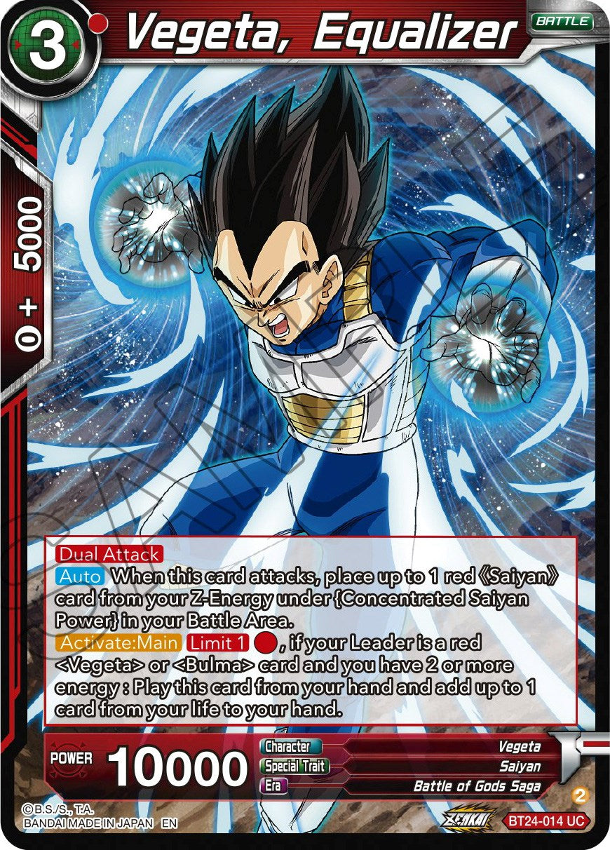 Vegeta, Equalizer (BT24-014) [Beyond Generations] | Rock City Comics